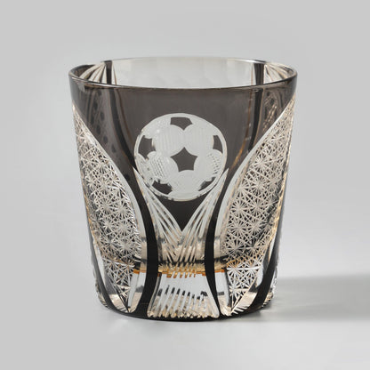 lovecove Hand-Cut Soccer Ball Engraved Whiskey Glass image 4