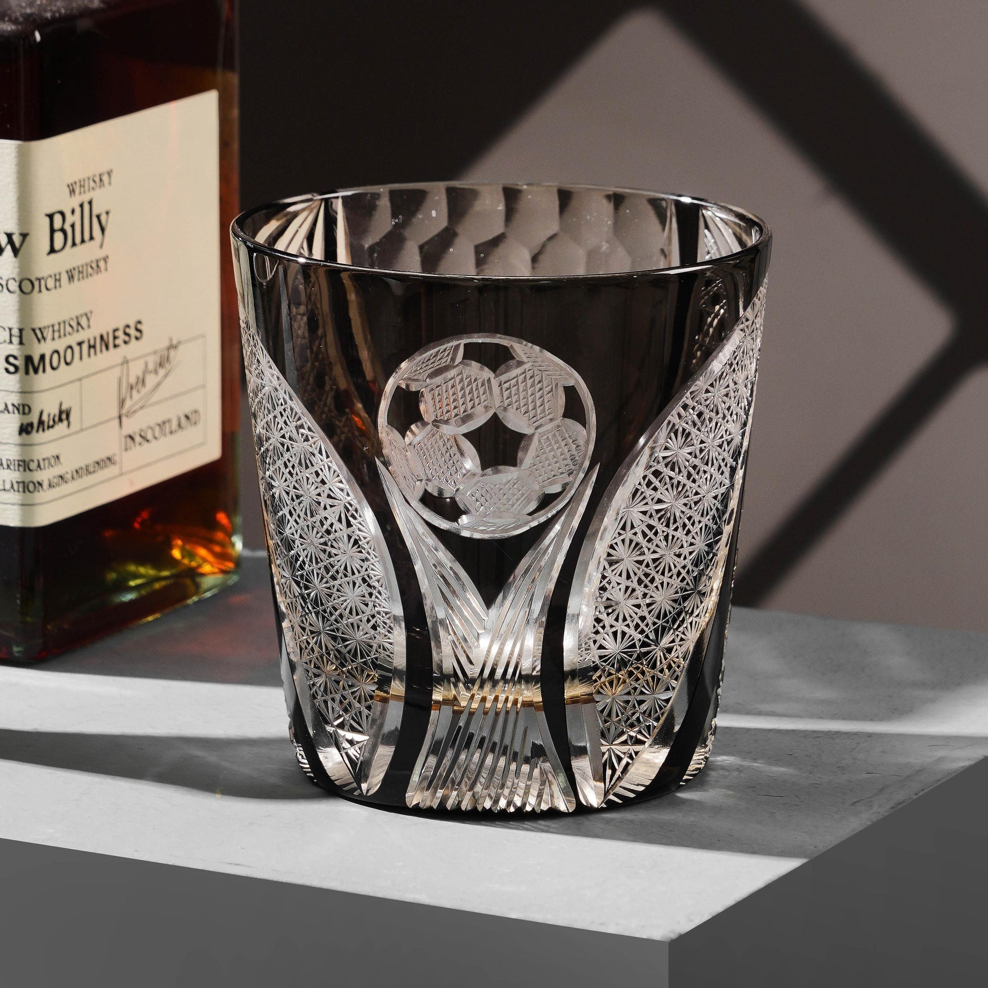 lovecove Hand-Cut Soccer Ball Engraved Whiskey Glass image 7