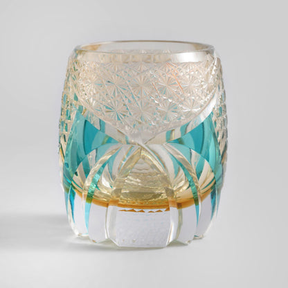 lovecove Hand Cut Vintage Kiriko Crystal Whiskey Tumbler image 5