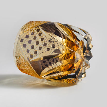 lovecove Hand Cut Vintage Kiriko Crystal Whiskey Tumbler image 7