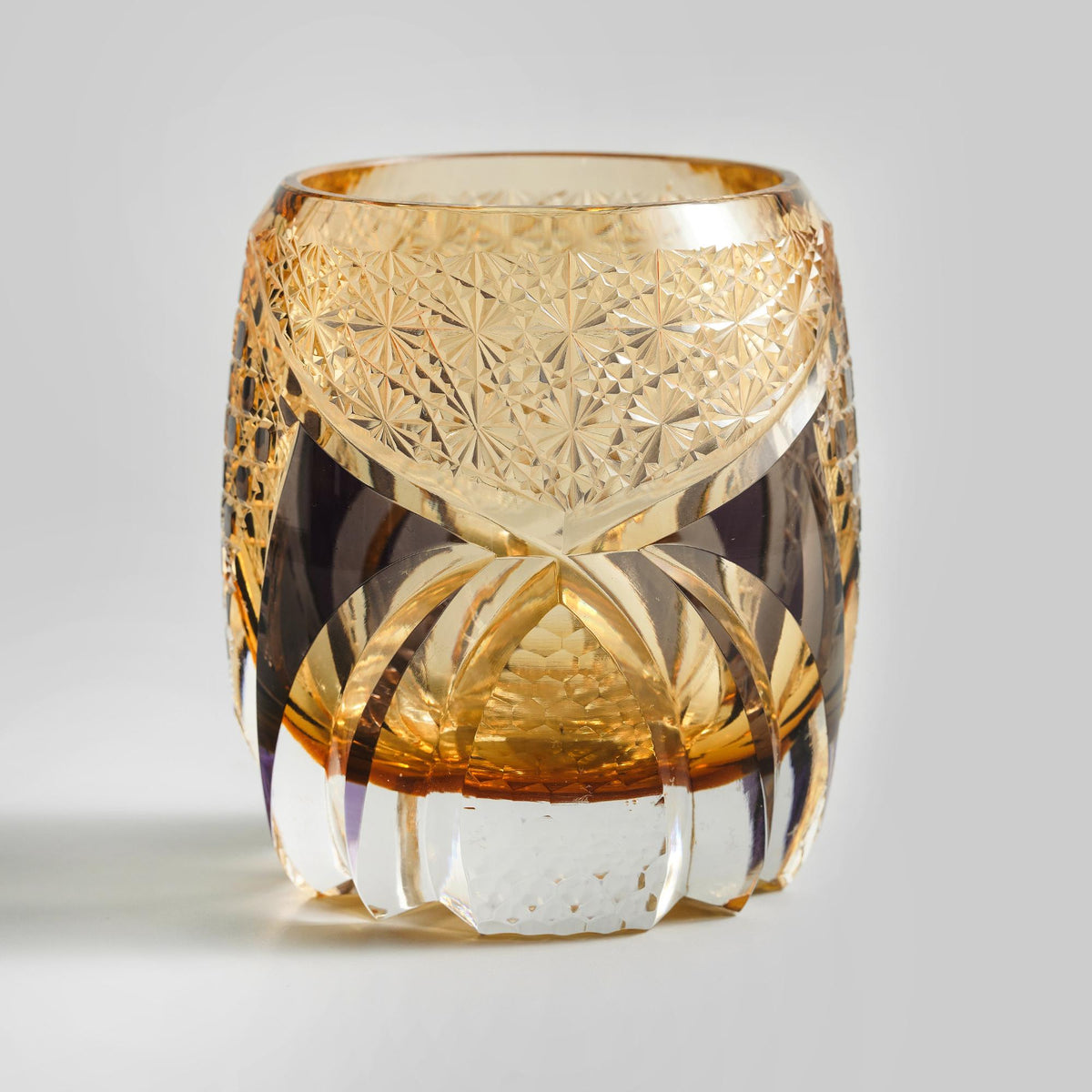 lovecove Hand Cut Vintage Kiriko Crystal Whiskey Tumbler image 8