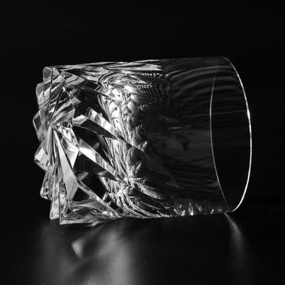 lovecove Hand-Cut Whirlwind Crystal Whiskey Glass image 5