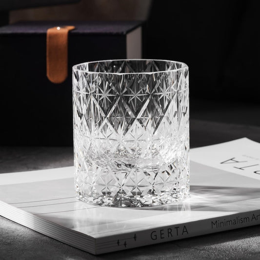 lovecove Hand Cut Clear Crystal Whisky Glass – product image 1