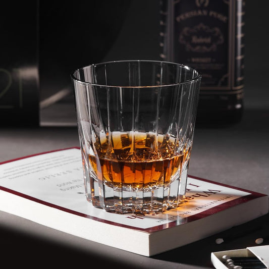 lovecove Hand Cut Kiriko Gray Crystal Whisky Glass – product image 1