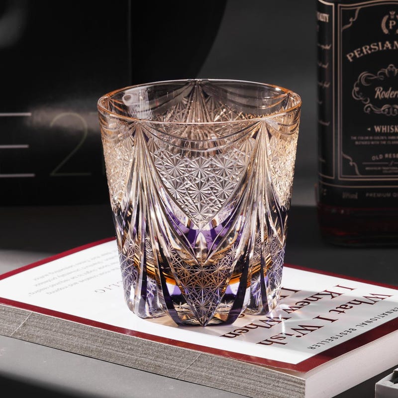 lovecove Hand Cut Luxury Crystal Whisky Glass – product image 1