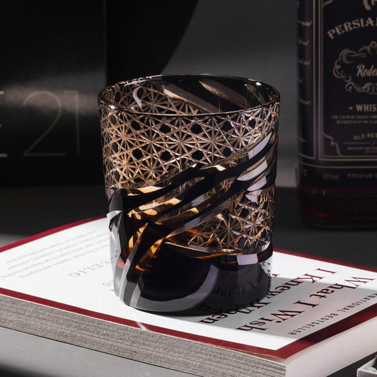 lovecove Hand Cut Flowing Whisky Glass – product image 1