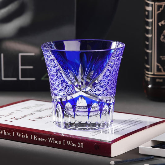 lovecove Hand Cut Flared Shaped Crystal Glass – product image 1