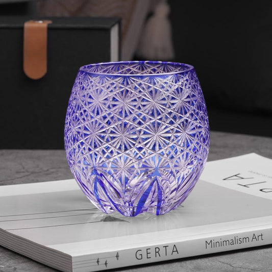 lovecove Hand Cut Egg-Shaped Crystal Glass - 5435 – product image 1