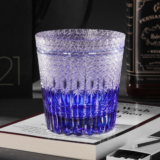 lovecove Hand-Cut Barley Pattern Whiskey Tumblers – product image 1