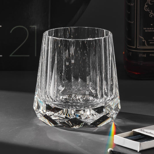 lovecove Hand-Cut Clear Crystal Whiskey Glass – product image 1