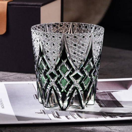 lovecove Hand-Cut Black Thistle Whiskey Glass – product image 1