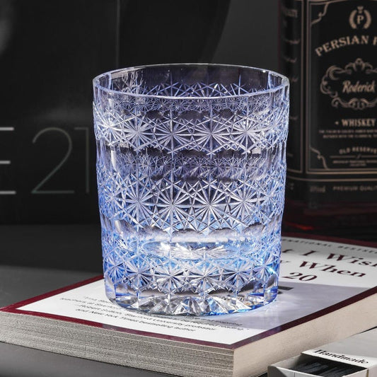 lovecove Hand-Cut Snowflake Crystal Scotch Glass – product image 1