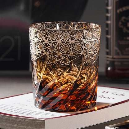 lovecove Hand-Craved Crystal Whiskey Glass – product image 1