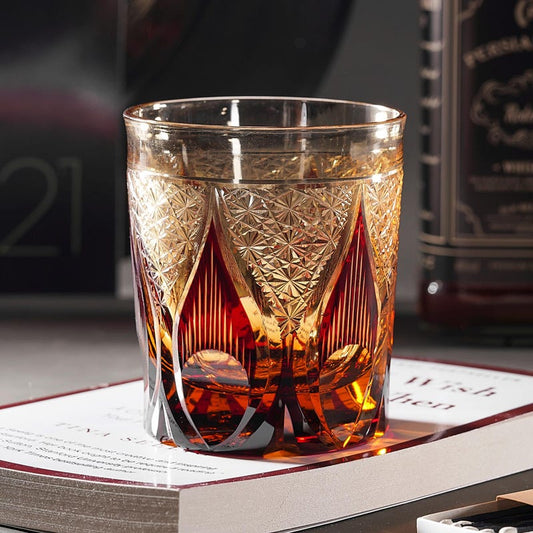 lovecove Hand Cut Crystal Whisky Glasses – product image 1