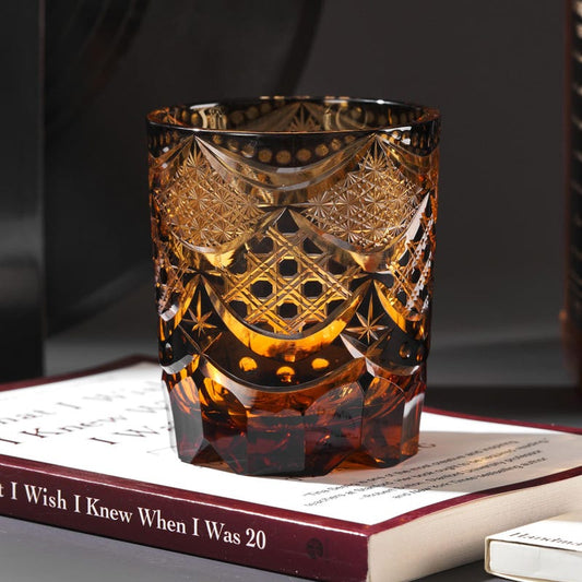 lovecove Hand-Cut Black Whiskey Glass – product image 1