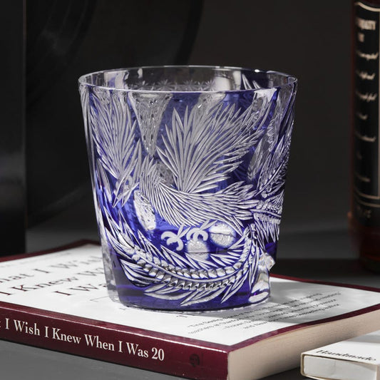 lovecove Hand-Cut Phoenix Whiskey Glass – product image 1