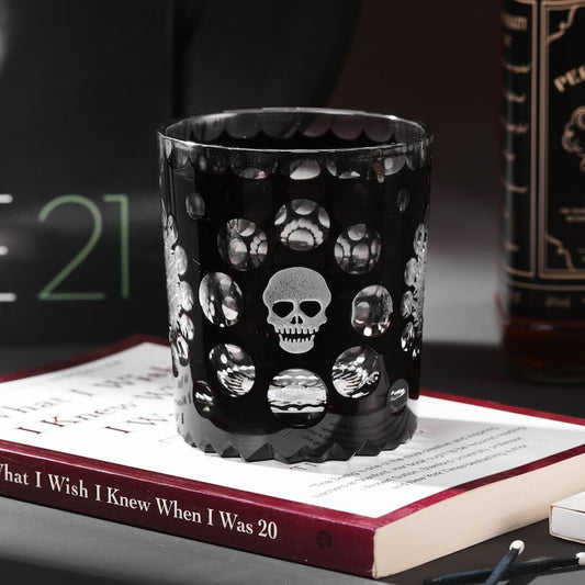 Vitraelle Hand-Cut Skull Design Crystal Glass – product image 1