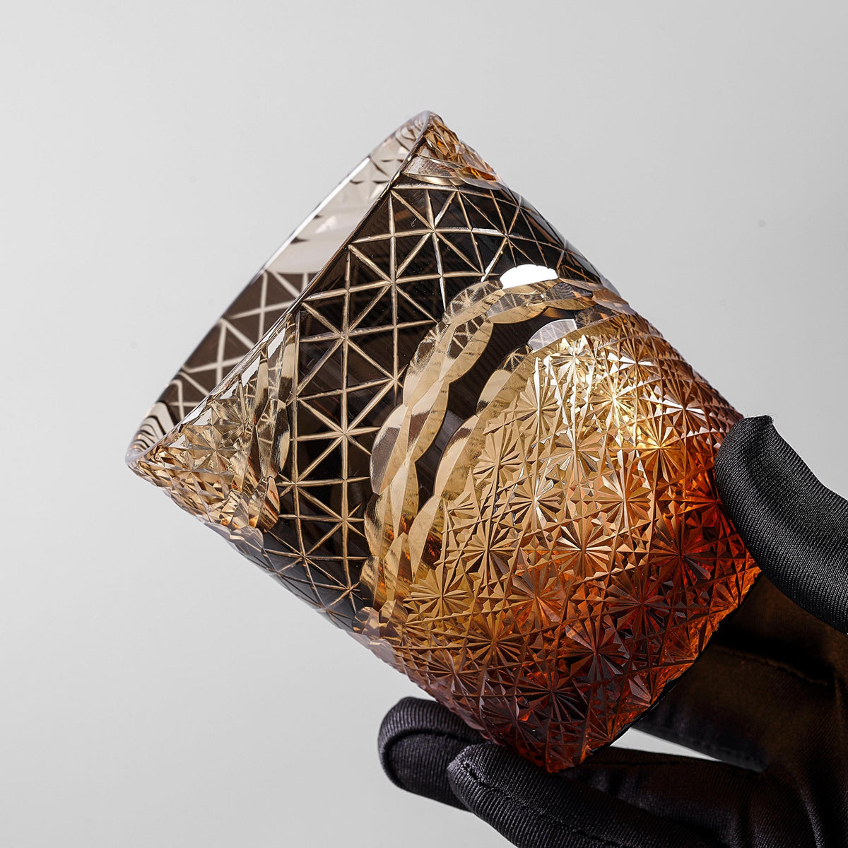 lovecove Hand Cut Black Crystal Whisky Glass - DAF9 – product image 4