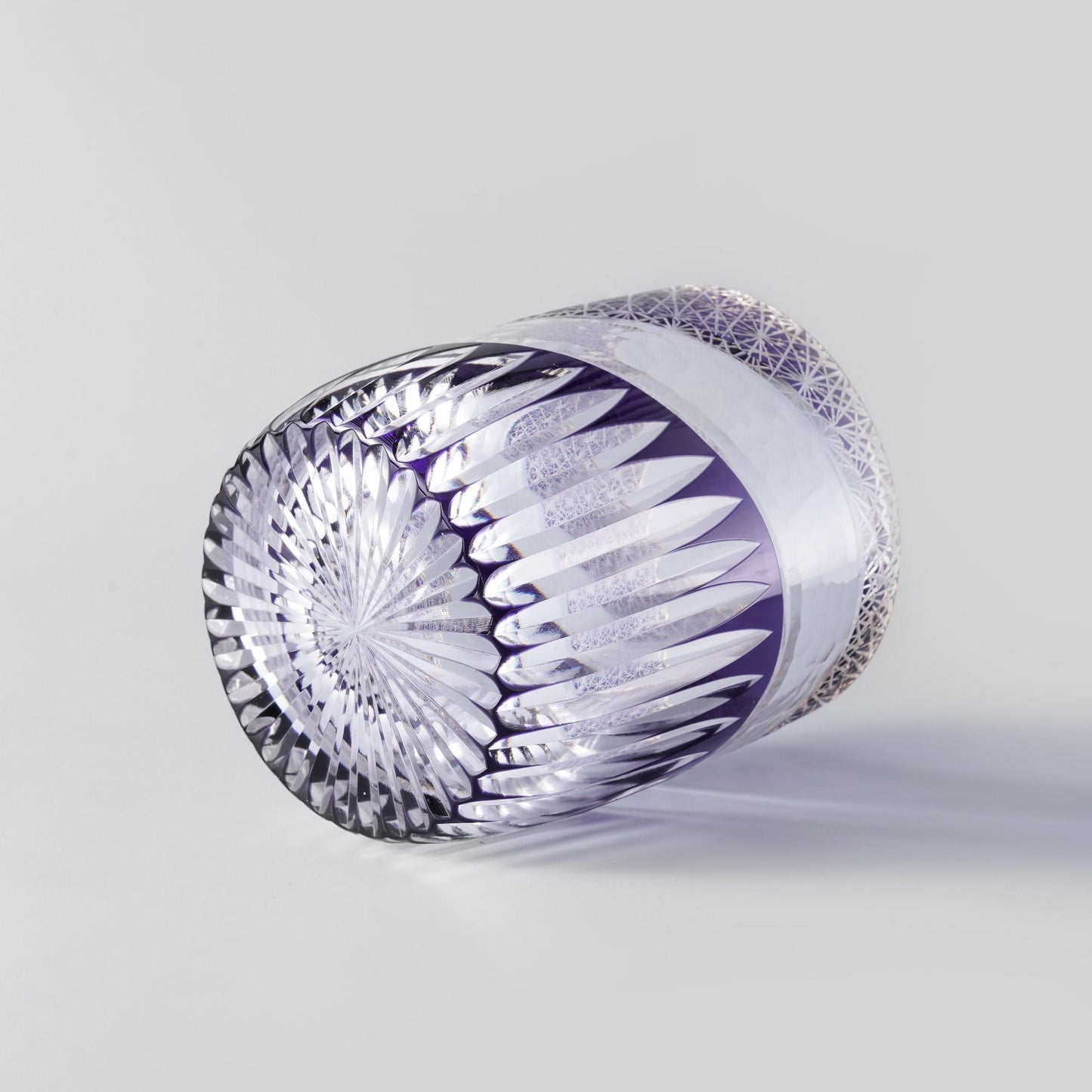 Vitraelle Hand Cut Rock Amethyst Whisky Glass – product image 7