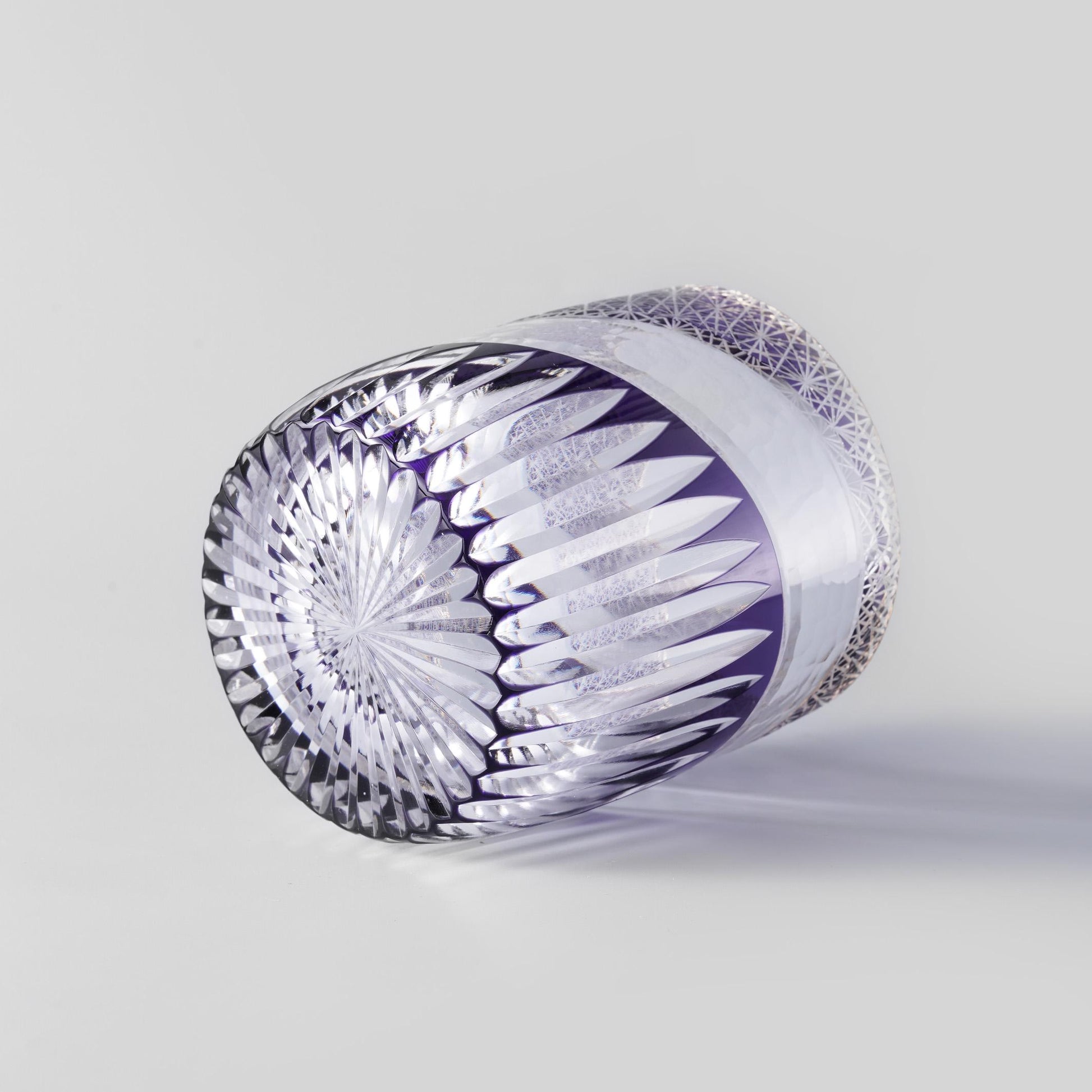 Vitraelle Hand Cut Rock Amethyst Whisky Glass – product image 7