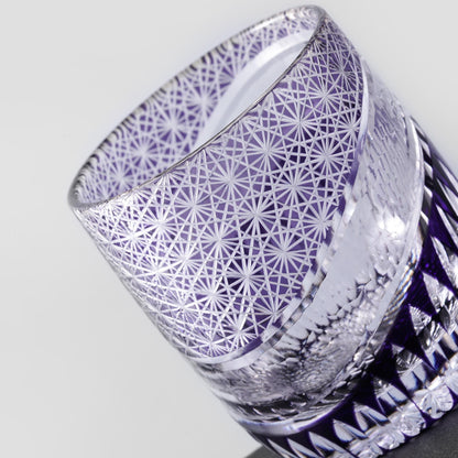 lovecove Hand Cut Rock Amethyst Whisky Glass – product image 4