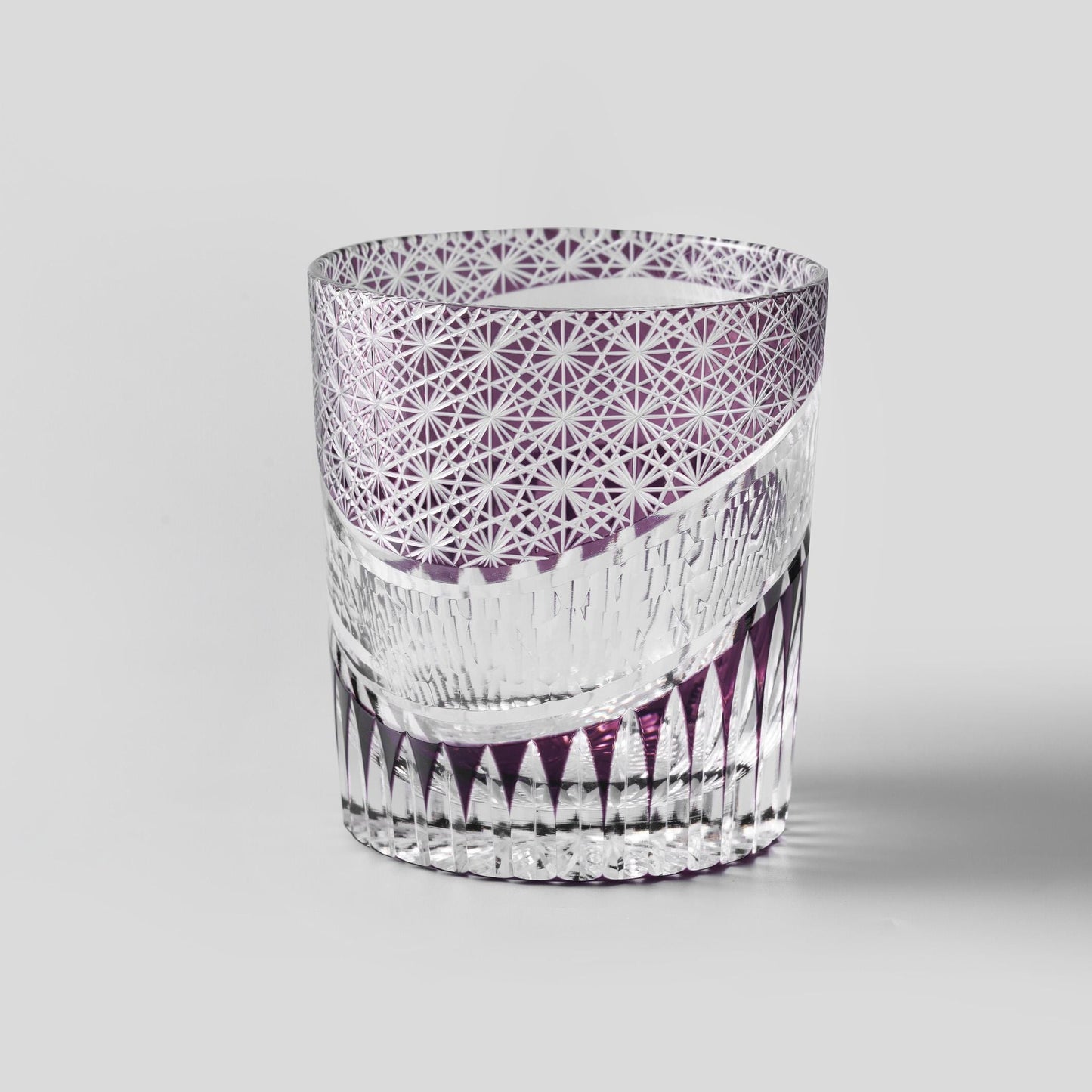 Vitraelle Hand Cut Amethyst Crystal Whisky Glass – product image 6