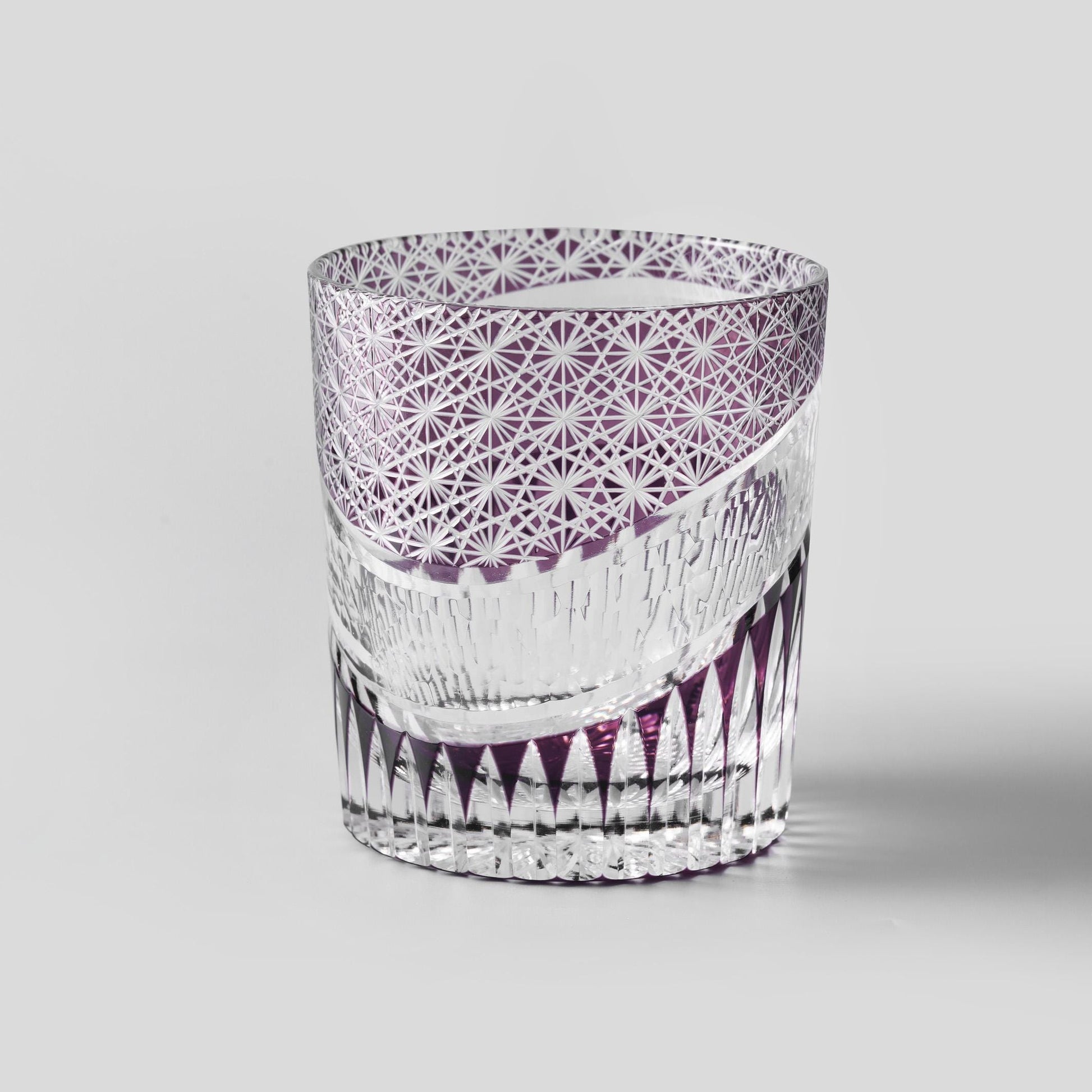 Vitraelle Hand Cut Amethyst Crystal Whisky Glass – product image 6