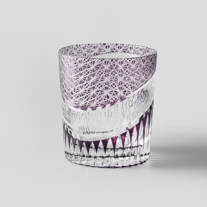 lovecove Hand Cut Amethyst Crystal Whisky Glass – product image 6