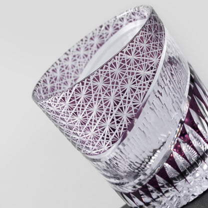 lovecove Hand Cut Amethyst Crystal Whisky Glass – product image 4