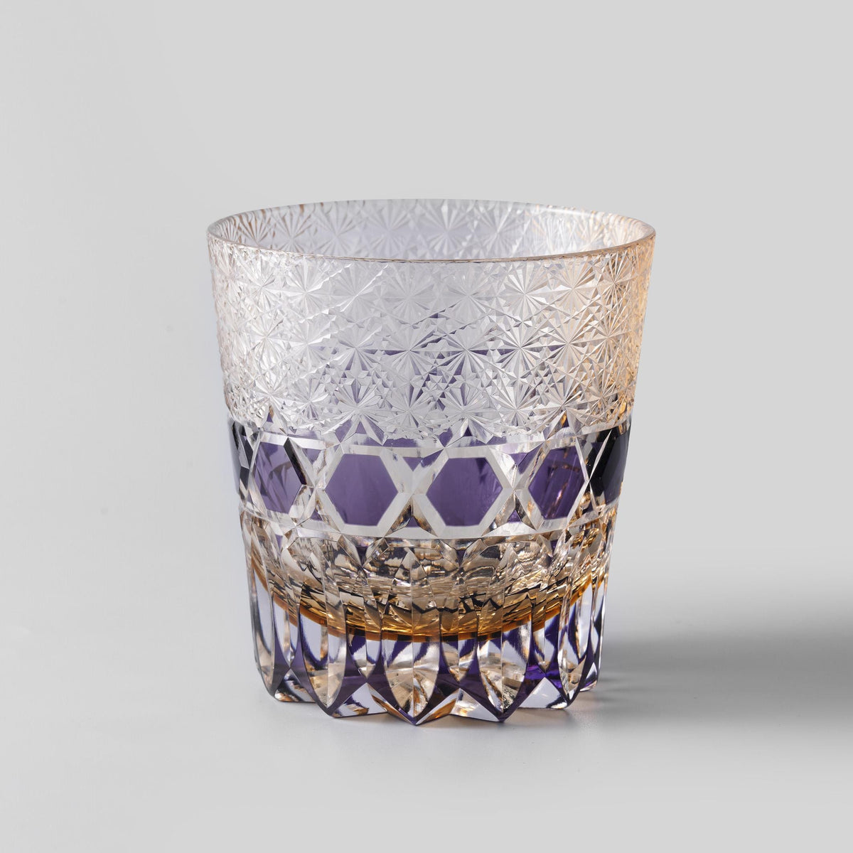 lovecove Hand Cut Purple Crystal Whisky Glass – product image 6