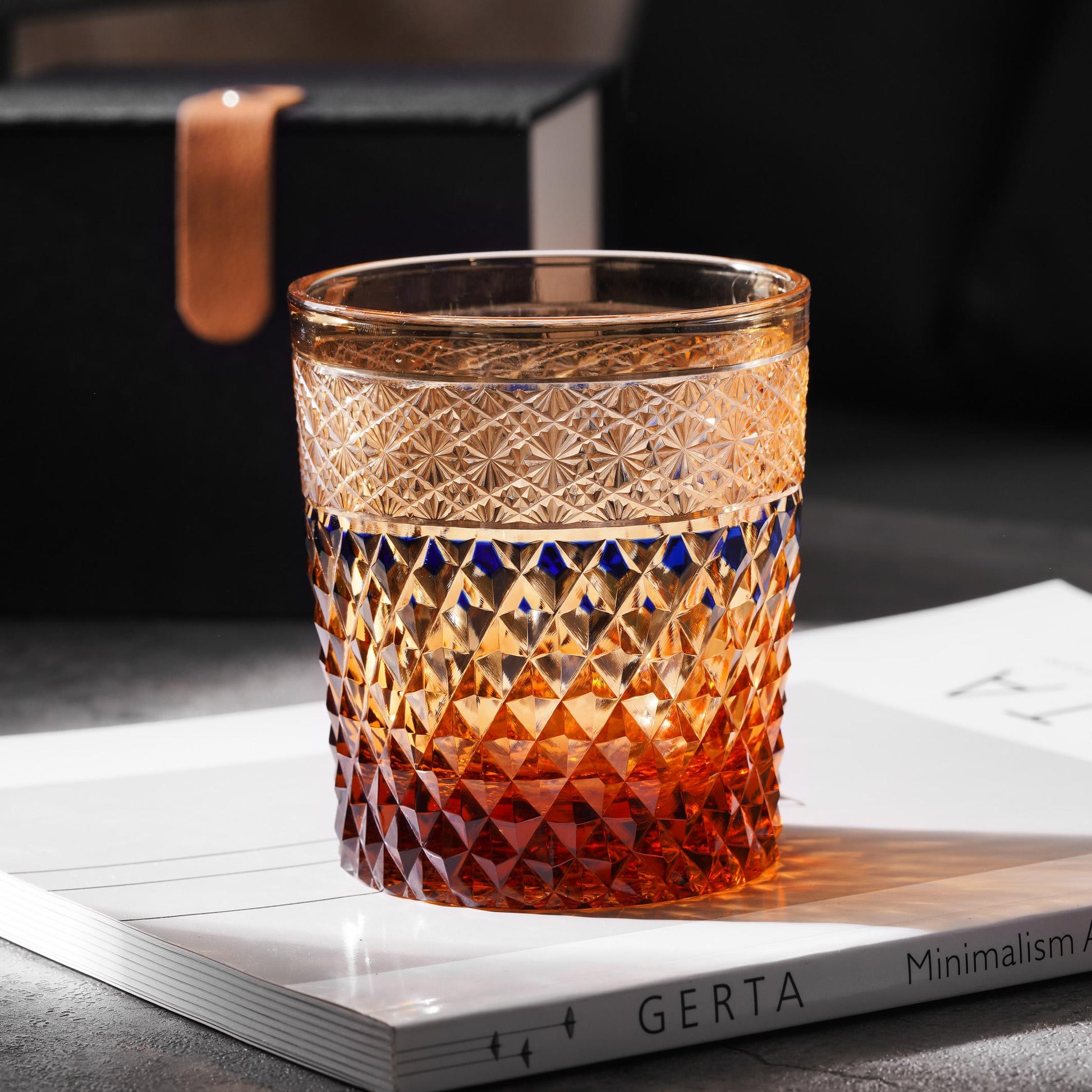 Vitraelle Hand Cut Diamond Crystal Whisky Glass – product image 1