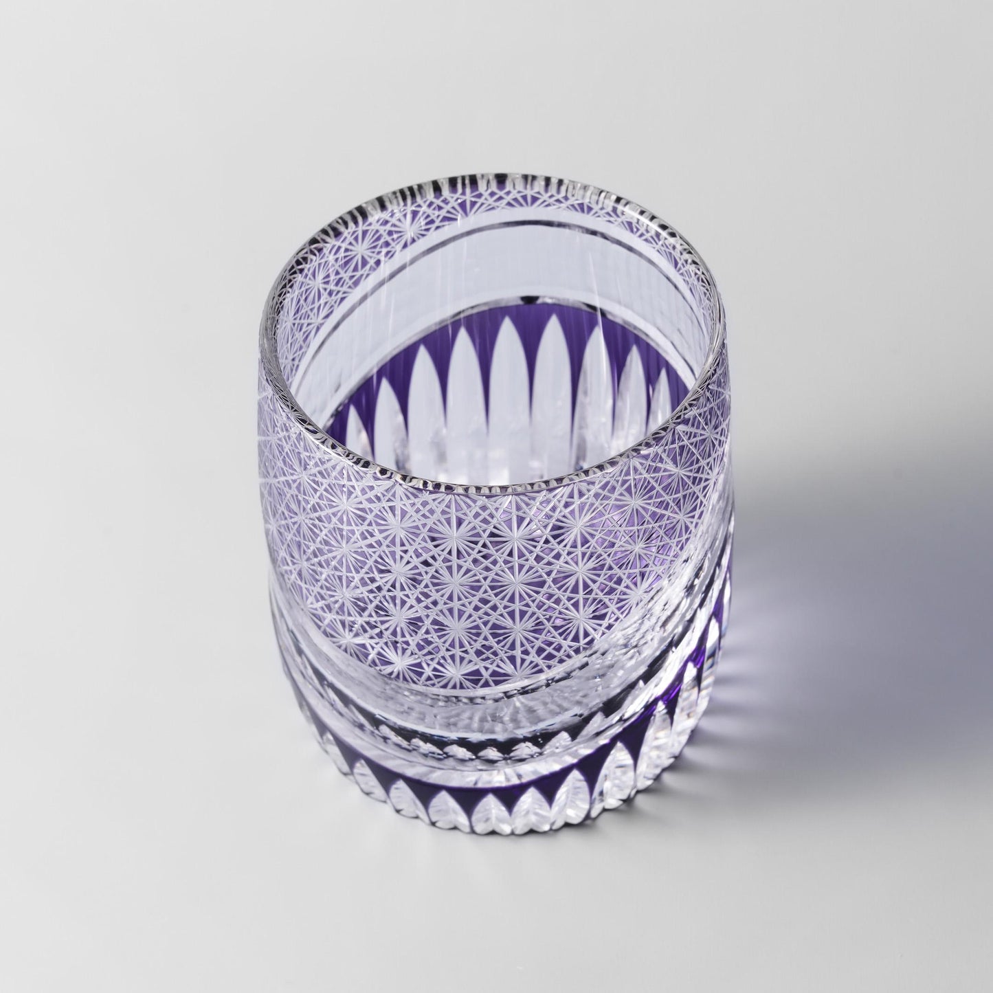 Vitraelle Hand Cut Rock Amethyst Whisky Glass – product image 8