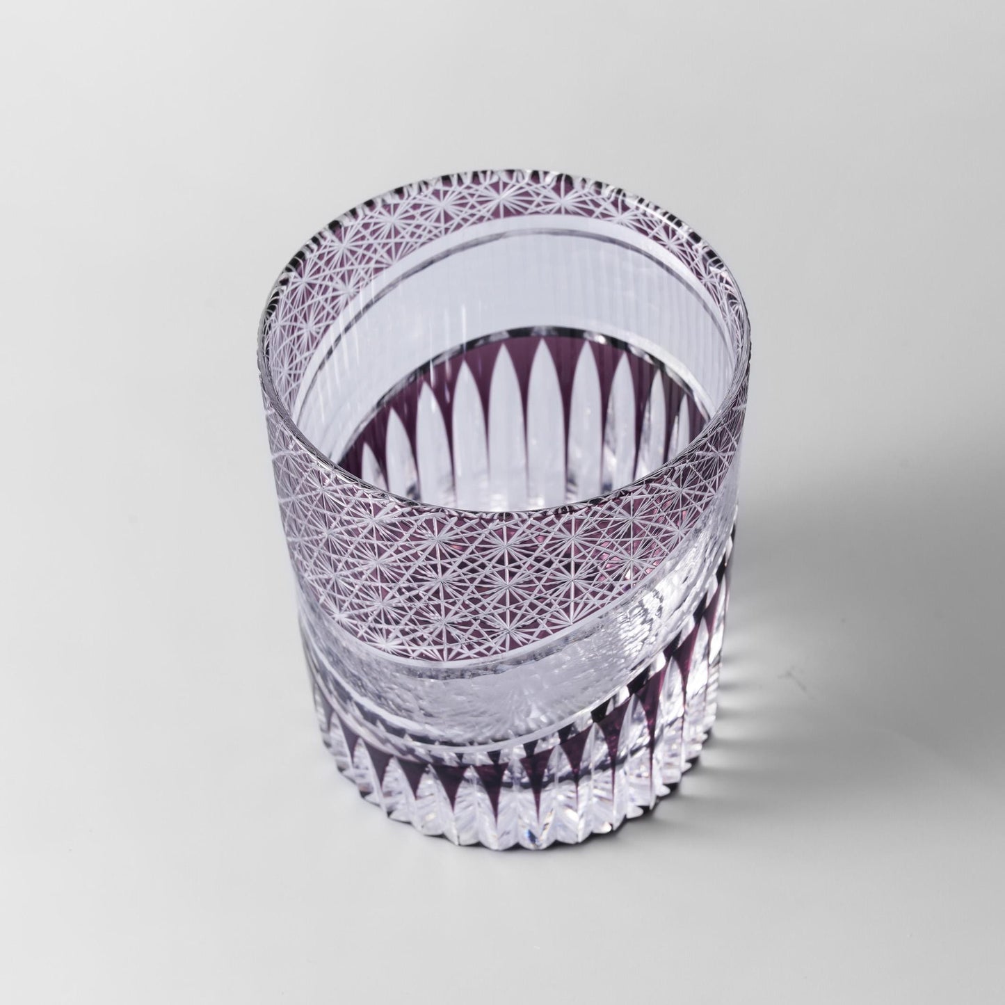 Vitraelle Hand Cut Amethyst Crystal Whisky Glass – product image 8