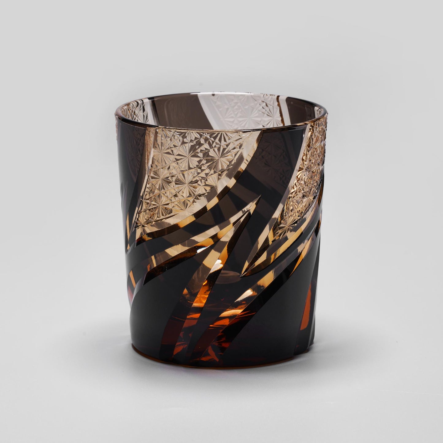 Vitraelle Hand Cut Green Flame Whisky Glasses – product image 8