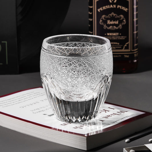 lovecove Hand Cut Clear Crystal Whisky Glass - 11CE – product image 1
