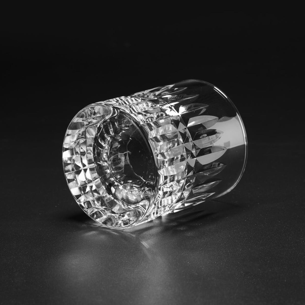 lovecove Hand Cut Barley Kiriko Clear Crystal Whisky Glass – product image 7