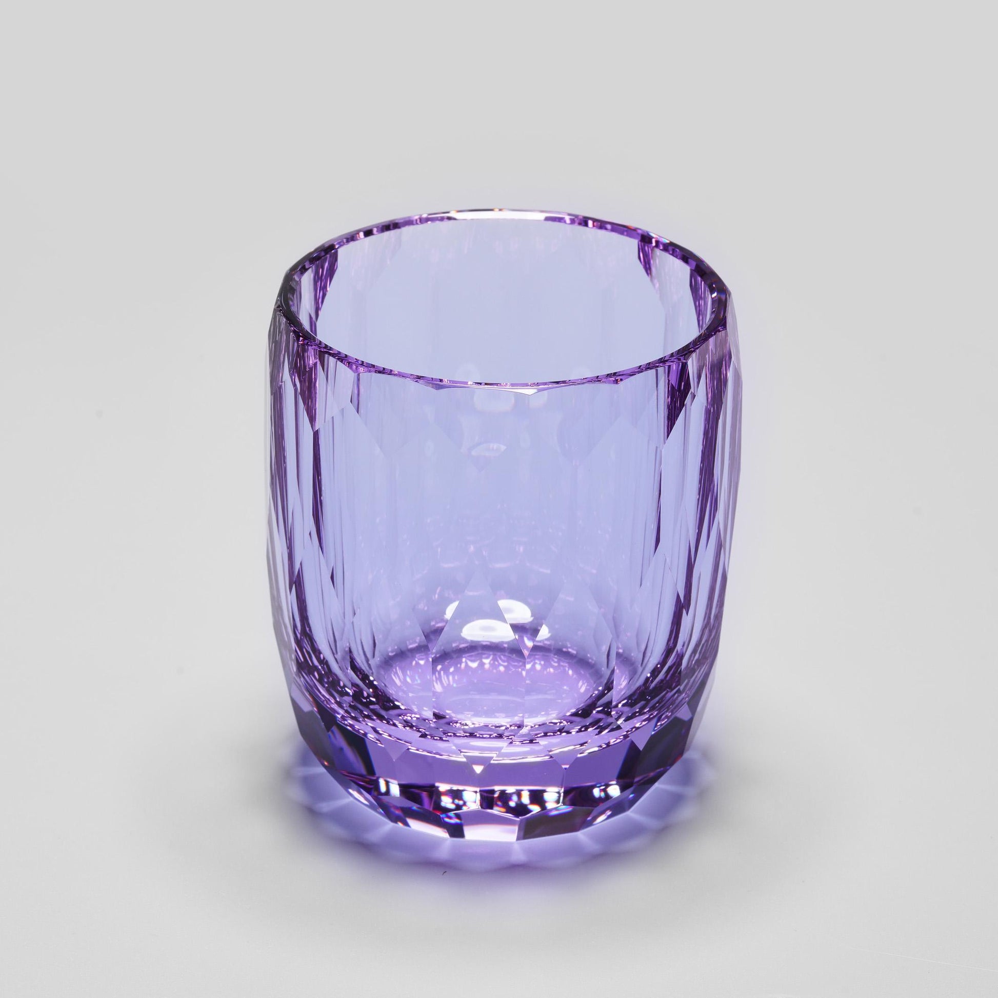 Vitraelle Diamond Cut Purple Whiskey Crystal Glass – product image 7