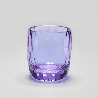 lovecove Diamond Cut Purple Whiskey Crystal Glass – product image 8