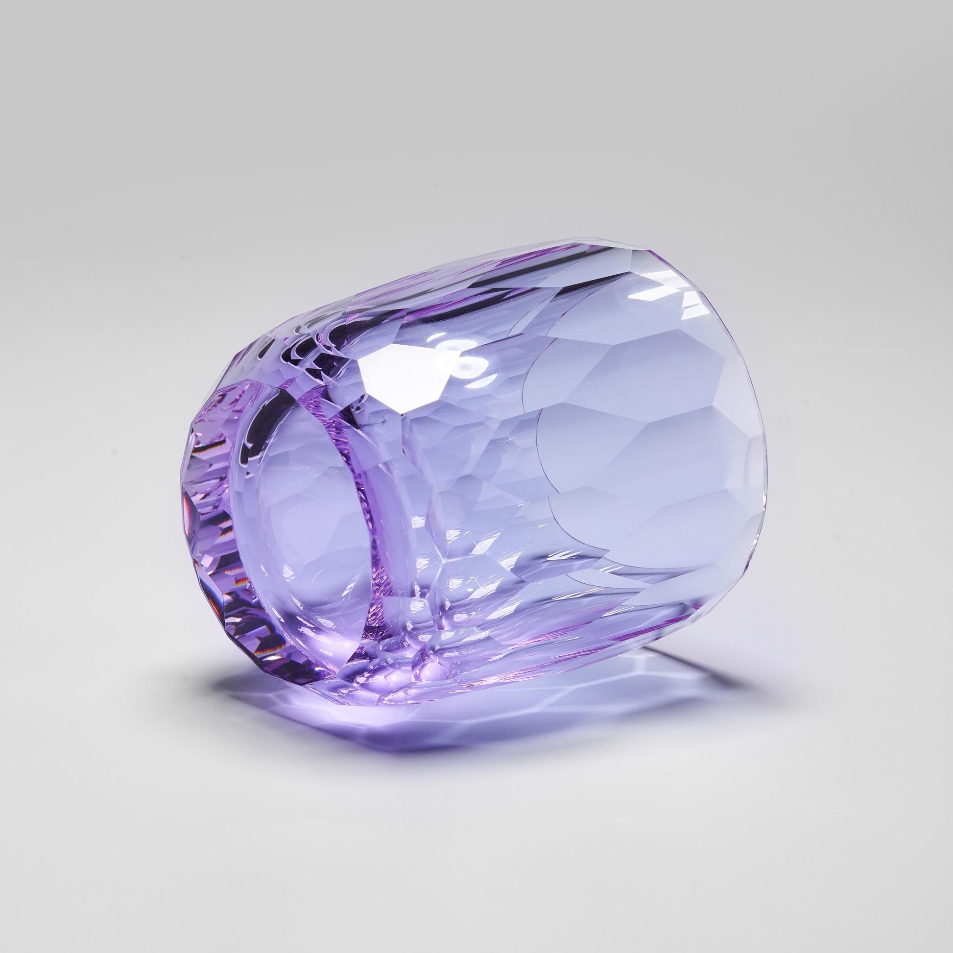 Vitraelle Diamond Cut Purple Whiskey Crystal Glass – product image 6