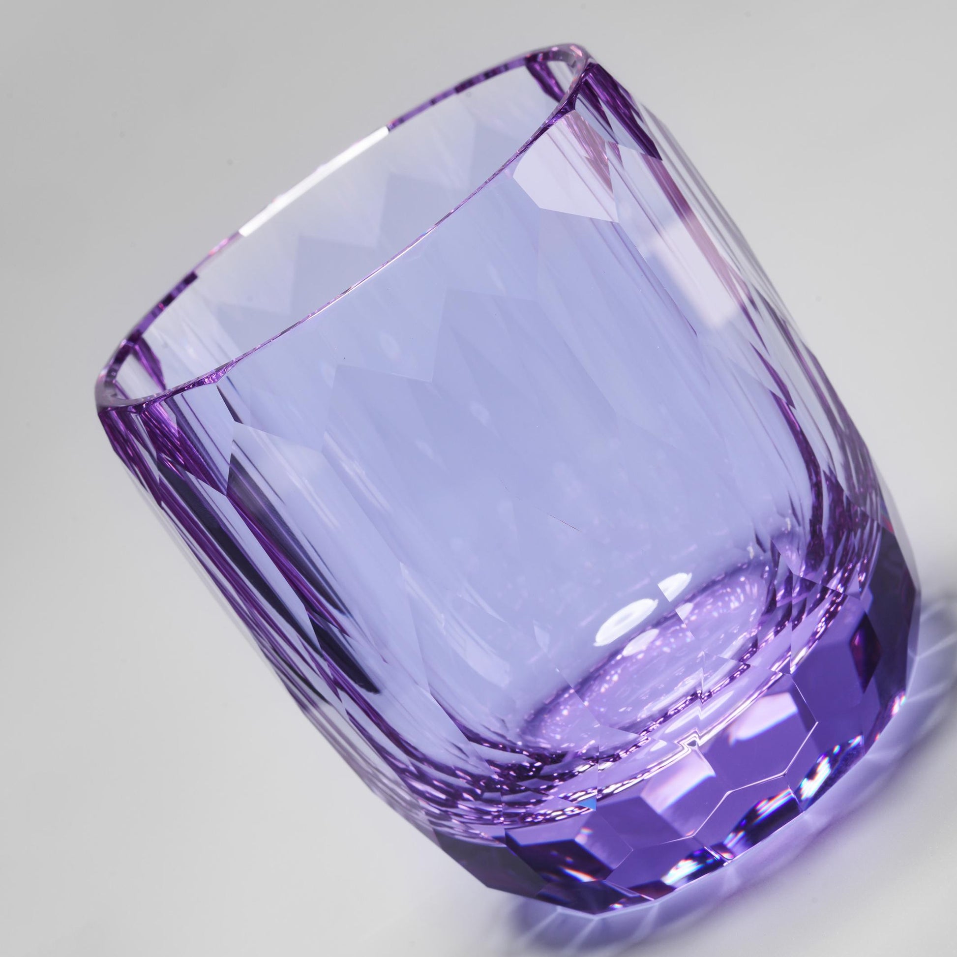 Vitraelle Diamond Cut Purple Whiskey Crystal Glass – product image 4