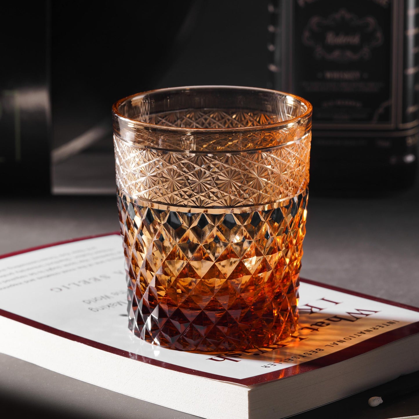 Vitraelle Hand Cut Diamond Crystal Whisky Glass – product image 2