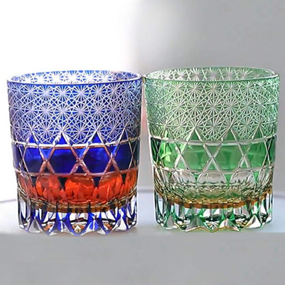 lovecove Hand Cut Purple Crystal Whisky Glass – product image 9