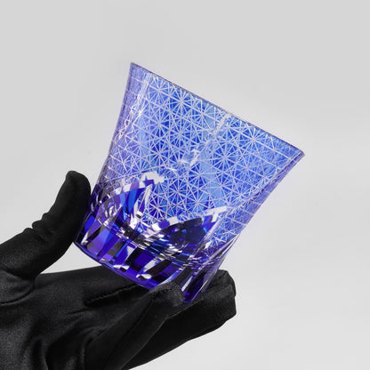 lovecove Hand Cut Blue Flame Crystal Glass - A26B – product image 3