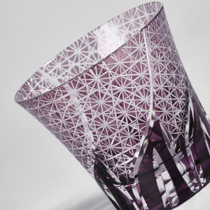 lovecove Hand Cut Purple Flame Crystal Glass – product image 4