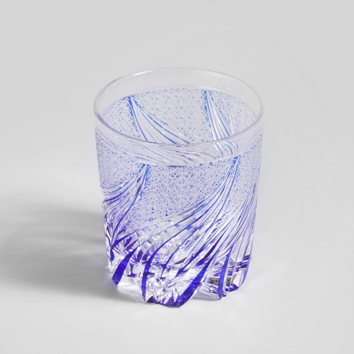 lovecove Hand Cut Blue Flame Crystal Glass – product image 8