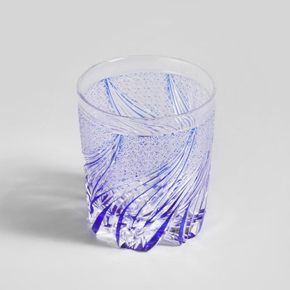 lovecove Hand Cut Blue Flame Crystal Glass – product image 8