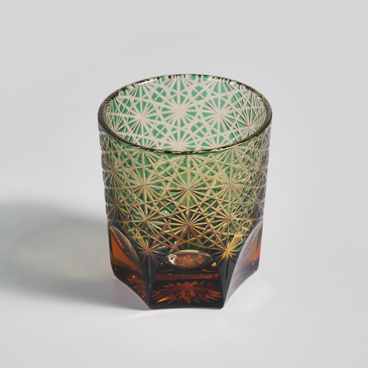 Vitraelle Hand Cut Green Crystal Whisky Glass – product image 7