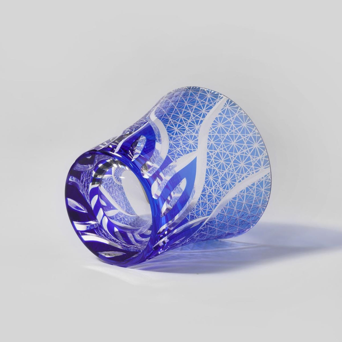 lovecove Hand Cut Blue Flame Crystal Glass - A26B – product image 6