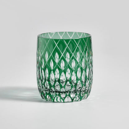 lovecove Hand Cut Green Whisky Glasses – product image 6