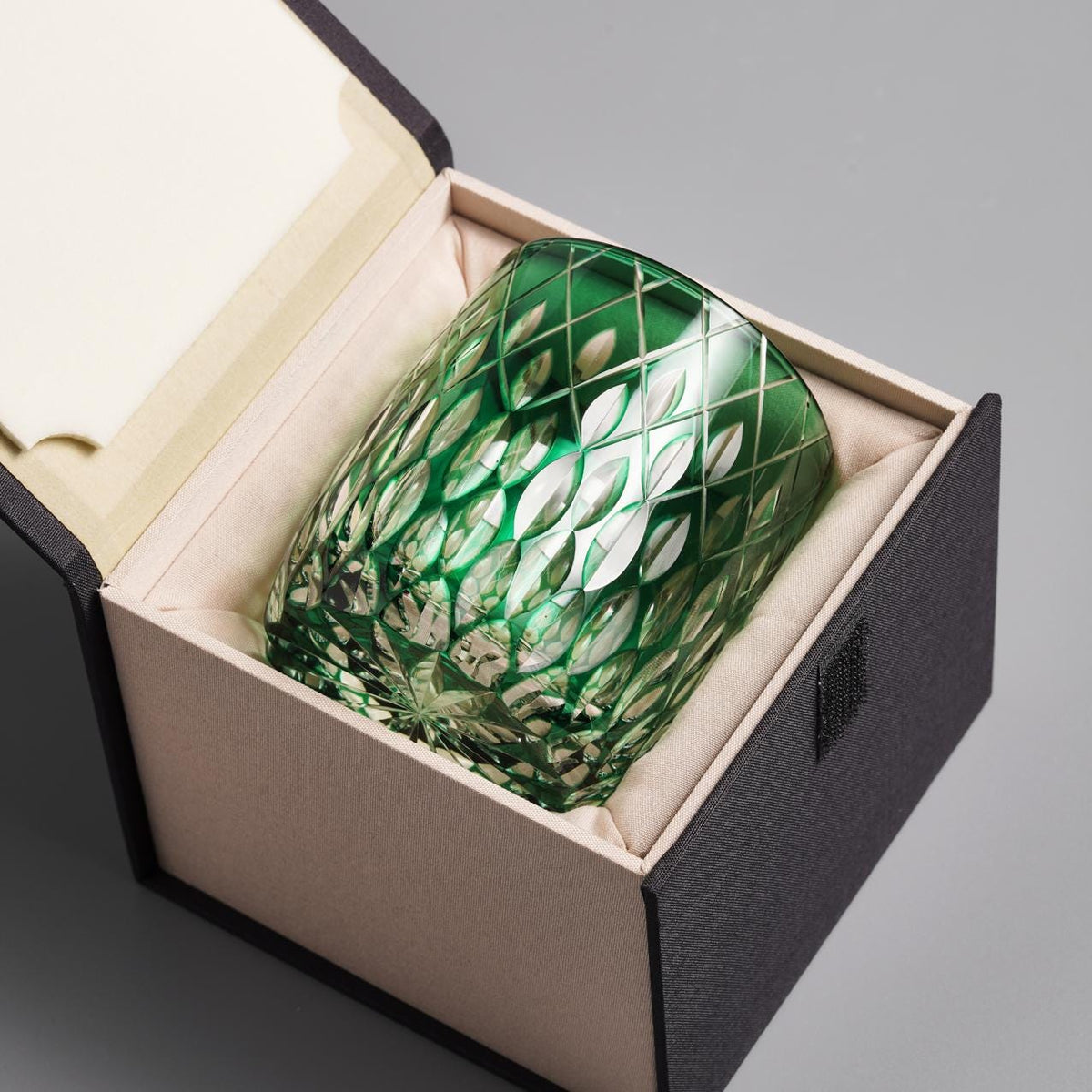 lovecove Hand Cut Green Whisky Glasses – product image 3